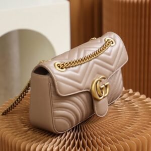 Alternative view of Fake Gucci GG Marmont Medium Nude