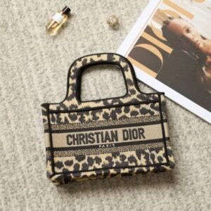 Replica Dior Tote Book Mini Leopard