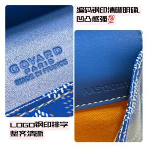 Alternative view of Fake Goyard Camond Pouch Blue