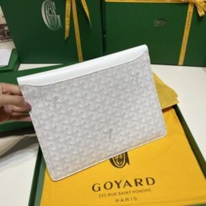 Alternative view of Fake Goyard Camond Pouch White