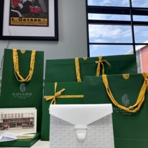 Fake Goyard Camond Pouch White