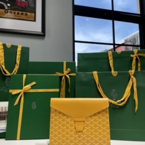 Replica Goyard Camond Pouch Yellow