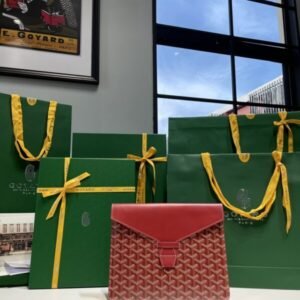 Fake Goyard Camond Pouch Red