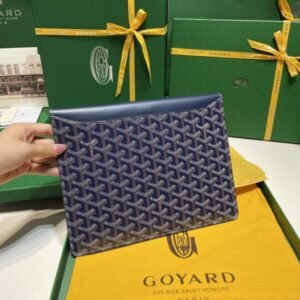 Alternative view of Replica Goyard Camond Pouch Dark Blue
