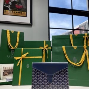 Replica Goyard Camond Pouch Dark Blue