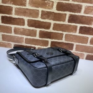 Alternative view of Fake Gucci GG Supreme Shoulder Bag Black