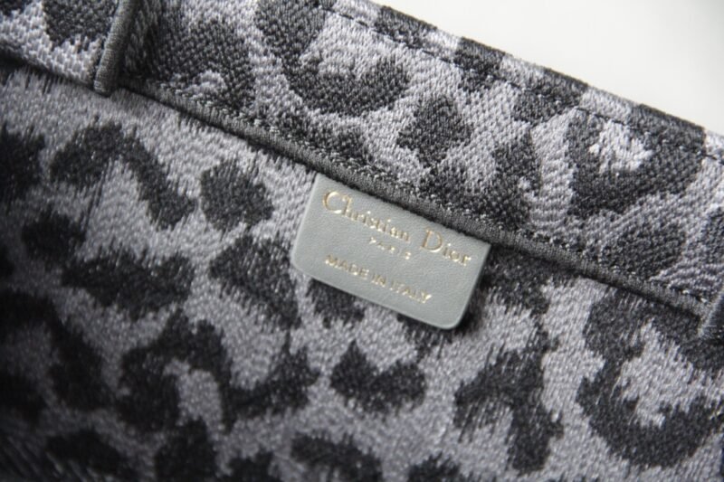Replica Dior Tote Book Leopard Grey - Image 3
