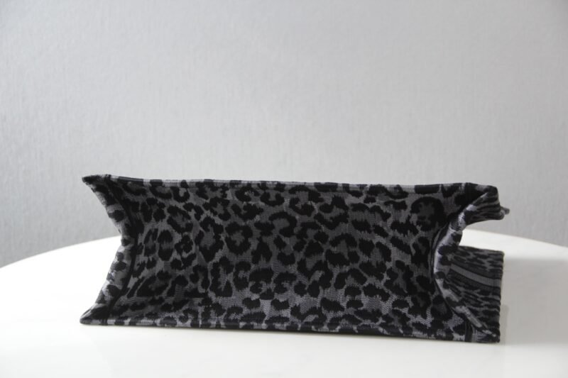 Replica Dior Tote Book Leopard Grey - Image 5