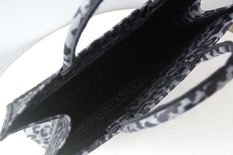 Replica Dior Tote Book Leopard Grey - Image 6