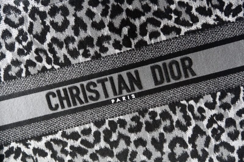 Replica Dior Tote Book Leopard Grey - Image 7