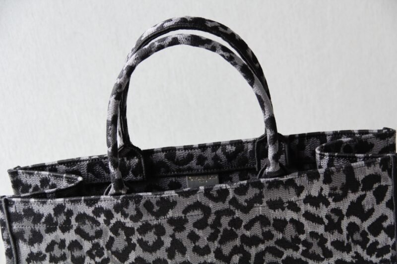 Replica Dior Tote Book Leopard Grey - Image 2