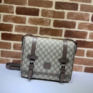Replica Gucci GG Supreme Shoulder Bag Beige