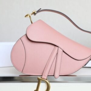Fake Dior Saddle Bag Pink