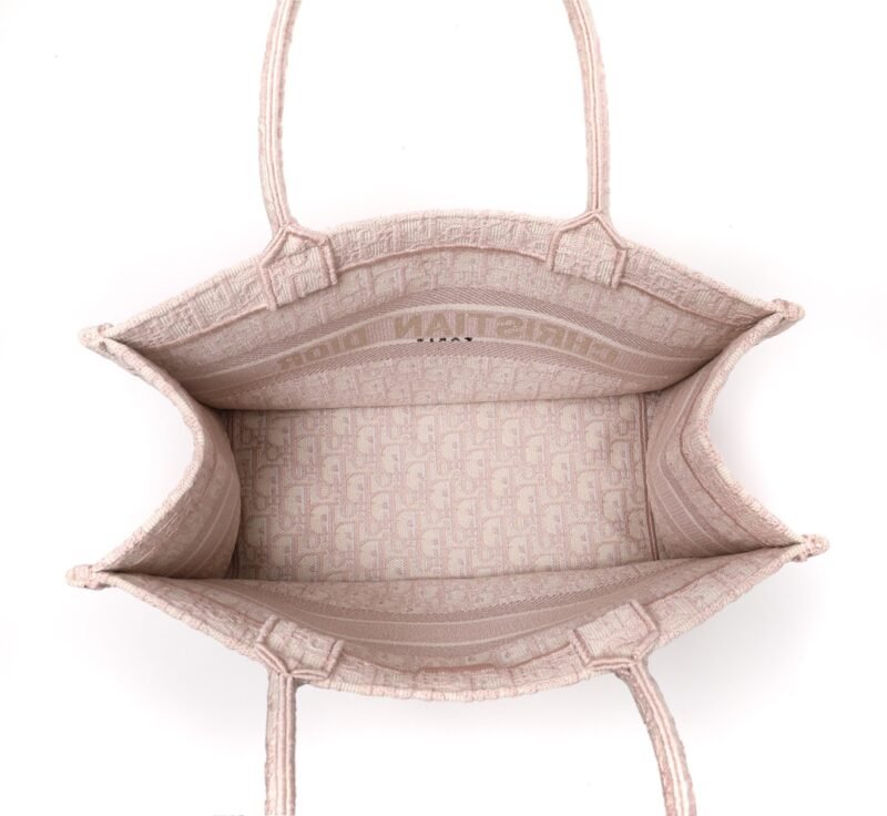 Fake Dior Tote Book Pink - Image 6