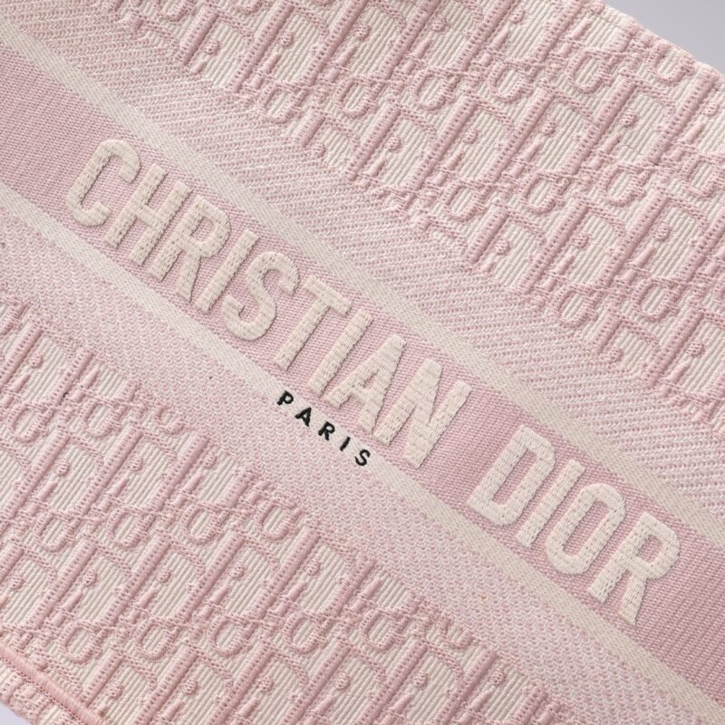 Fake Dior Tote Book Pink - Image 8