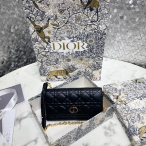 Fake Dior Miss Caro Pouch Black