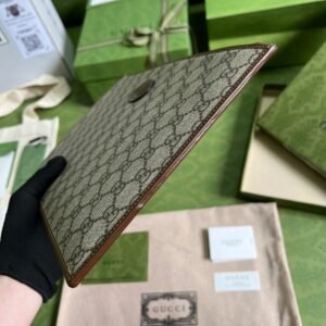 Alternative view of Replica Gucci Ophidia Clutch Brown