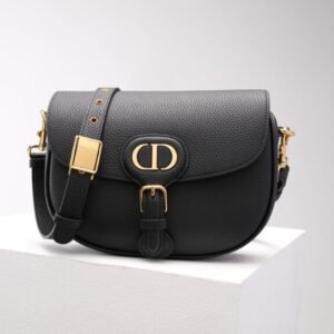 Fake Dior Bobby Black Grained