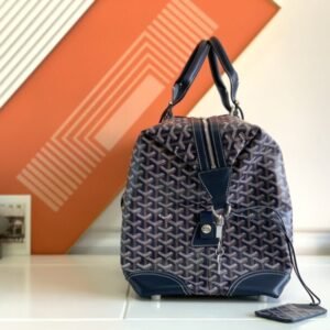 Alternative view of Fake Goyard Bowling 45 Dark Blue