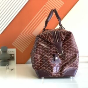 Alternative view of Replica Goyard Bowling 45 Bag Bordeaux