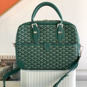 Replica Goyard Ambassade Briefcase Green