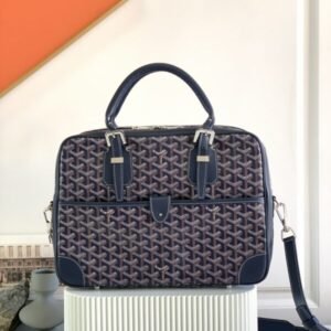 Fake Goyard Ambassade Briefcase Dark Blue