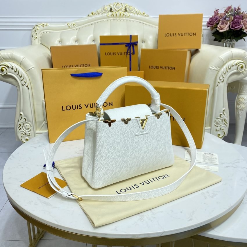 Replica Loius Vuitton Capucines White - Image 6