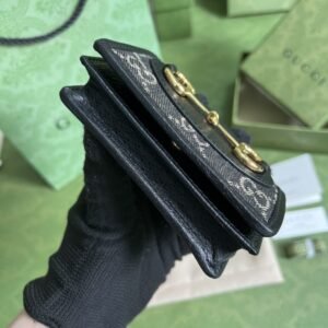 Alternative view of Replica Gucci Horsebit 1955 Wallet Black
