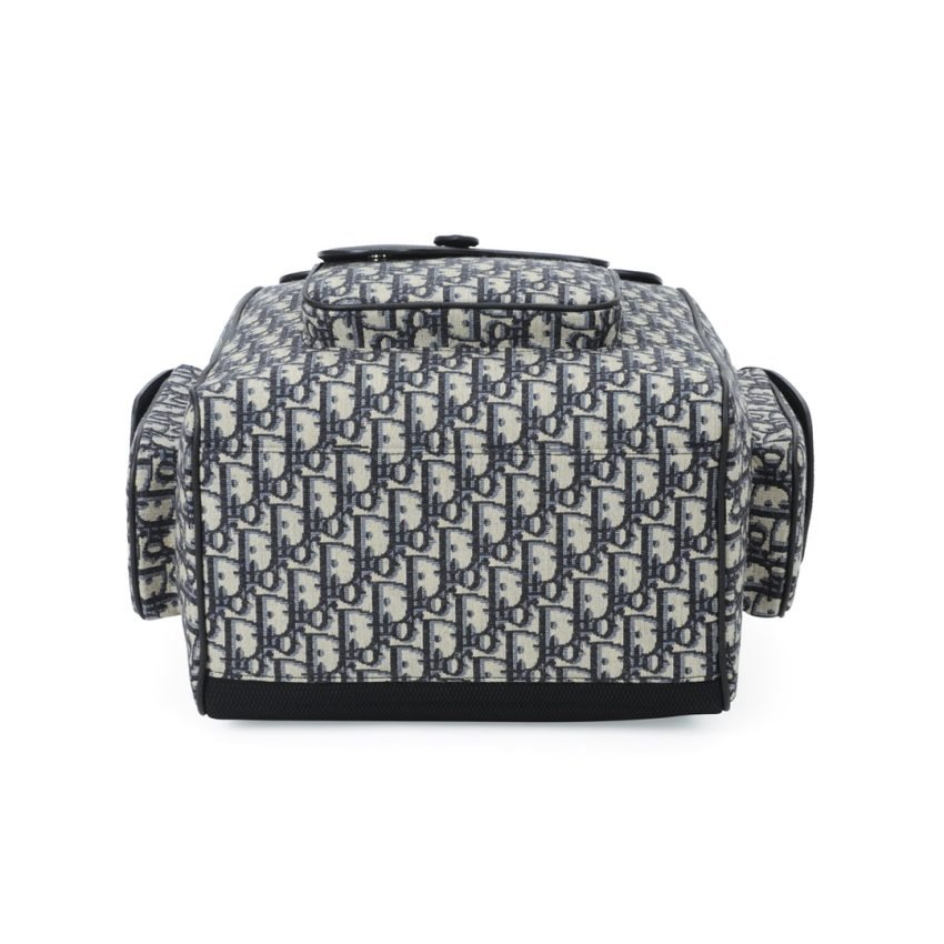 Fake Dior Saddle Backpack Beige - Image 5