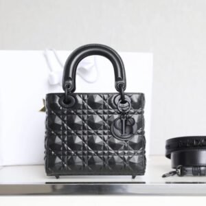 Fake Lady Dior Ultramatte Black Grid Abc