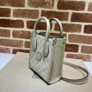 Alternative view of Replica Gucci Ophidia Mini Tote Bag White