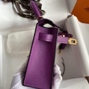 Alternative view of Fake Hermès Kelly Epsom Anemone Purple
