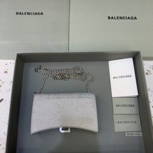 Alternative view of Replica Balenciaga Hourglass On Chain Shine Silver