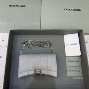 Replica Balenciaga Hourglass On Chain Shine Silver