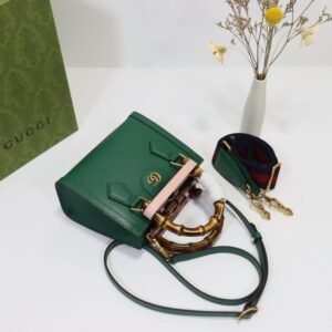 Alternative view of Replica Gucci Diana Small Tote Green
