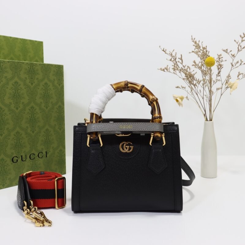 Replica Gucci Diana Small Tote Black