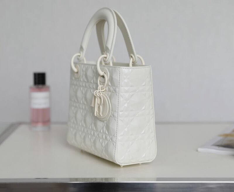 Fake Lady Dior Ultramatte White Grid Abc - Image 5