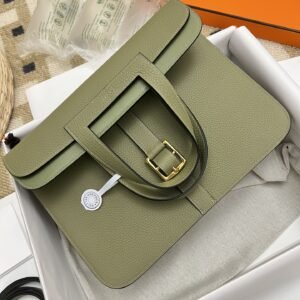Fake Hermès Halzan Green