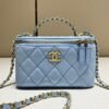 CHANEL 22S Handle Box Bag Blue
