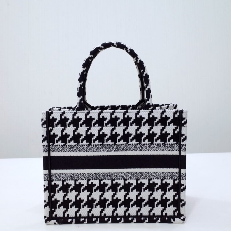 Replica Dior Tote Book Houndstooth - Image 8