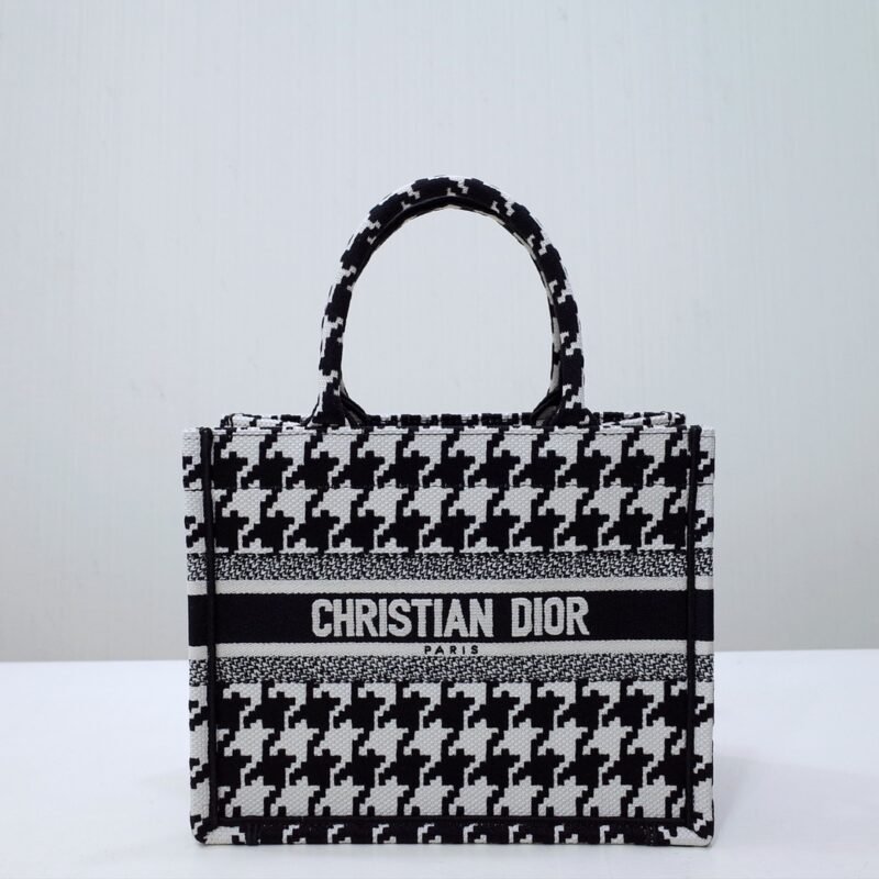 Replica Dior Tote Book Houndstooth