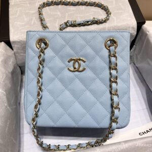 CHANEL 22S Hubo Bag Light Blue