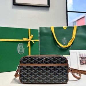 Fake Goyard Cap Vert Red Brown