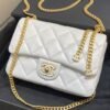 CHANEL 22P Enamel Bag White