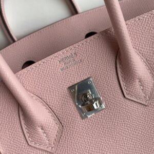 Alternative view of Fake Hermès Birkin Epsom Pink Silver