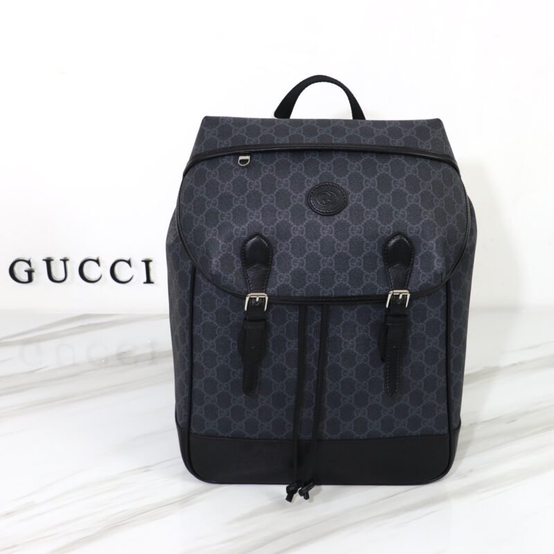 Replica Gucci Interlocking Double G Backpack Black
