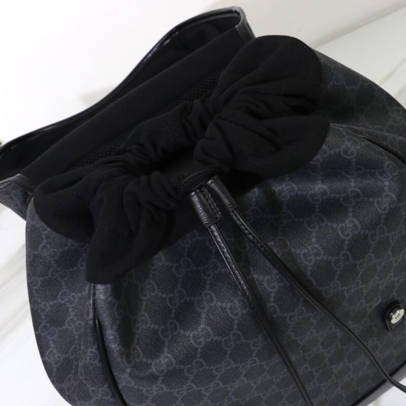 Replica Gucci Interlocking Double G Backpack Black - Image 7