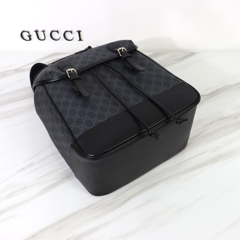 Replica Gucci Interlocking Double G Backpack Black - Image 9