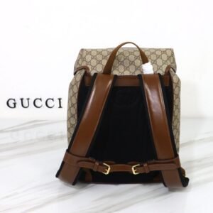 Alternative view of Fake Gucci Interlocking Double G Backpack Beige