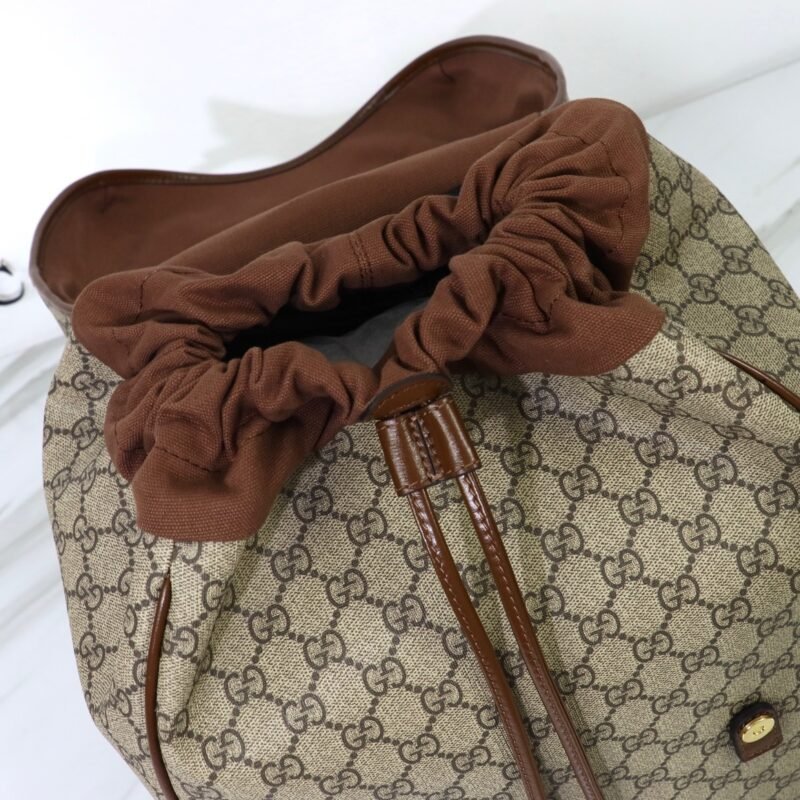 Fake Gucci Interlocking Double G Backpack Beige - Image 6